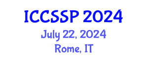 International Conference on Circuits, Systems, and Signal Processing (ICCSSP) July 22, 2024 - Rome, Italy
