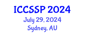 International Conference on Circuits, Systems, and Signal Processing (ICCSSP) July 29, 2024 - Sydney, Australia