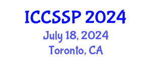 International Conference on Circuits, Systems, and Signal Processing (ICCSSP) July 18, 2024 - Toronto, Canada