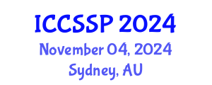 International Conference on Circuits, Systems, and Signal Processing (ICCSSP) November 04, 2024 - Sydney, Australia