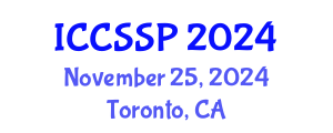 International Conference on Circuits, Systems, and Signal Processing (ICCSSP) November 25, 2024 - Toronto, Canada