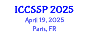 International Conference on Circuits, Systems, and Signal Processing (ICCSSP) April 19, 2025 - Paris, France