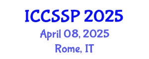 International Conference on Circuits, Systems, and Signal Processing (ICCSSP) April 08, 2025 - Rome, Italy