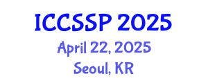 International Conference on Circuits, Systems, and Signal Processing (ICCSSP) April 22, 2025 - Seoul, Republic of Korea