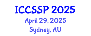 International Conference on Circuits, Systems, and Signal Processing (ICCSSP) April 29, 2025 - Sydney, Australia