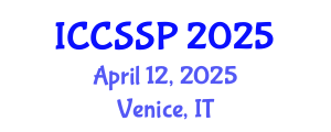 International Conference on Circuits, Systems, and Signal Processing (ICCSSP) April 12, 2025 - Venice, Italy