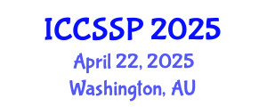 International Conference on Circuits, Systems, and Signal Processing (ICCSSP) April 22, 2025 - Washington, Australia