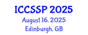 International Conference on Circuits, Systems, and Signal Processing (ICCSSP) August 16, 2025 - Edinburgh, United Kingdom