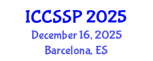 International Conference on Circuits, Systems, and Signal Processing (ICCSSP) December 16, 2025 - Barcelona, Spain