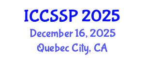 International Conference on Circuits, Systems, and Signal Processing (ICCSSP) December 16, 2025 - Quebec City, Canada