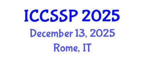 International Conference on Circuits, Systems, and Signal Processing (ICCSSP) December 13, 2025 - Rome, Italy