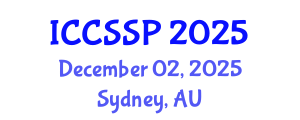 International Conference on Circuits, Systems, and Signal Processing (ICCSSP) December 02, 2025 - Sydney, Australia