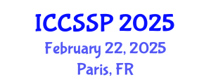 International Conference on Circuits, Systems, and Signal Processing (ICCSSP) February 22, 2025 - Paris, France