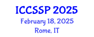 International Conference on Circuits, Systems, and Signal Processing (ICCSSP) February 18, 2025 - Rome, Italy