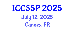 International Conference on Circuits, Systems, and Signal Processing (ICCSSP) July 12, 2025 - Cannes, France
