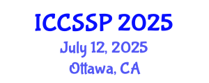 International Conference on Circuits, Systems, and Signal Processing (ICCSSP) July 12, 2025 - Ottawa, Canada