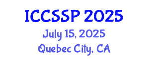 International Conference on Circuits, Systems, and Signal Processing (ICCSSP) July 15, 2025 - Quebec City, Canada