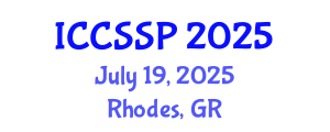 International Conference on Circuits, Systems, and Signal Processing (ICCSSP) July 19, 2025 - Rhodes, Greece