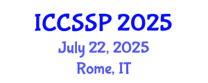 International Conference on Circuits, Systems, and Signal Processing (ICCSSP) July 22, 2025 - Rome, Italy
