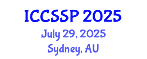 International Conference on Circuits, Systems, and Signal Processing (ICCSSP) July 29, 2025 - Sydney, Australia