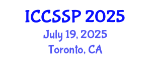 International Conference on Circuits, Systems, and Signal Processing (ICCSSP) July 19, 2025 - Toronto, Canada
