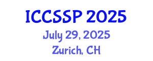 International Conference on Circuits, Systems, and Signal Processing (ICCSSP) July 29, 2025 - Zurich, Switzerland