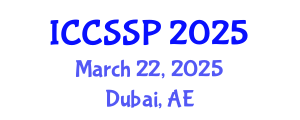 International Conference on Circuits, Systems, and Signal Processing (ICCSSP) March 22, 2025 - Dubai, United Arab Emirates