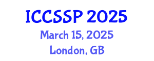 International Conference on Circuits, Systems, and Signal Processing (ICCSSP) March 15, 2025 - London, United Kingdom