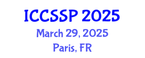 International Conference on Circuits, Systems, and Signal Processing (ICCSSP) March 29, 2025 - Paris, France