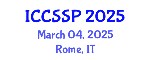 International Conference on Circuits, Systems, and Signal Processing (ICCSSP) March 04, 2025 - Rome, Italy