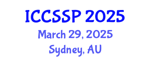 International Conference on Circuits, Systems, and Signal Processing (ICCSSP) March 29, 2025 - Sydney, Australia