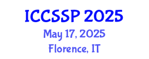 International Conference on Circuits, Systems, and Signal Processing (ICCSSP) May 17, 2025 - Florence, Italy