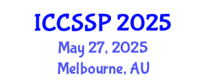 International Conference on Circuits, Systems, and Signal Processing (ICCSSP) May 27, 2025 - Melbourne, Australia