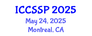 International Conference on Circuits, Systems, and Signal Processing (ICCSSP) May 24, 2025 - Montreal, Canada