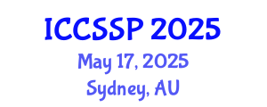 International Conference on Circuits, Systems, and Signal Processing (ICCSSP) May 17, 2025 - Sydney, Australia
