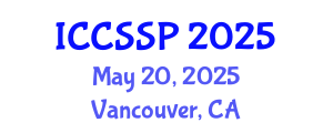 International Conference on Circuits, Systems, and Signal Processing (ICCSSP) May 20, 2025 - Vancouver, Canada