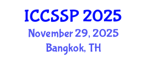 International Conference on Circuits, Systems, and Signal Processing (ICCSSP) November 29, 2025 - Bangkok, Thailand