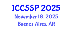 International Conference on Circuits, Systems, and Signal Processing (ICCSSP) November 18, 2025 - Buenos Aires, Argentina