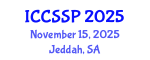 International Conference on Circuits, Systems, and Signal Processing (ICCSSP) November 15, 2025 - Jeddah, Saudi Arabia