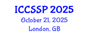 International Conference on Circuits, Systems, and Signal Processing (ICCSSP) October 21, 2025 - London, United Kingdom