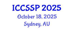 International Conference on Circuits, Systems, and Signal Processing (ICCSSP) October 18, 2025 - Sydney, Australia
