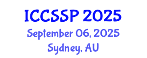 International Conference on Circuits, Systems, and Signal Processing (ICCSSP) September 06, 2025 - Sydney, Australia