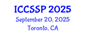 International Conference on Circuits, Systems, and Signal Processing (ICCSSP) September 20, 2025 - Toronto, Canada