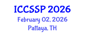 International Conference on Circuits, Systems, and Signal Processing (ICCSSP) February 02, 2026 - Pattaya, Thailand International Conference on Circuits, Systems, and Signal Processing (ICCSSP) February 02, 2026 - Pattaya, Thailand