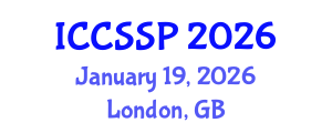 International Conference on Circuits, Systems, and Signal Processing (ICCSSP) January 19, 2026 - London, United Kingdom International Conference on Circuits, Systems, and Signal Processing (ICCSSP) January 19, 2026 - London, United Kingdom