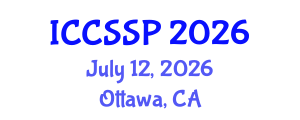 International Conference on Circuits, Systems, and Signal Processing (ICCSSP) July 12, 2026 - Ottawa, Canada International Conference on Circuits, Systems, and Signal Processing (ICCSSP) July 12, 2026 - Ottawa, Canada