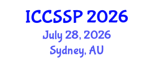 International Conference on Circuits, Systems, and Signal Processing (ICCSSP) July 28, 2026 - Sydney, Australia International Conference on Circuits, Systems, and Signal Processing (ICCSSP) July 28, 2026 - Sydney, Australia