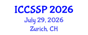 International Conference on Circuits, Systems, and Signal Processing (ICCSSP) July 29, 2026 - Zurich, Switzerland