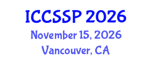 International Conference on Circuits, Systems, and Signal Processing (ICCSSP) November 15, 2026 - Vancouver, Canada