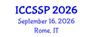 International Conference on Circuits, Systems, and Signal Processing (ICCSSP) September 16, 2026 - Rome, Italy International Conference on Circuits, Systems, and Signal Processing (ICCSSP) September 16, 2026 - Rome, Italy